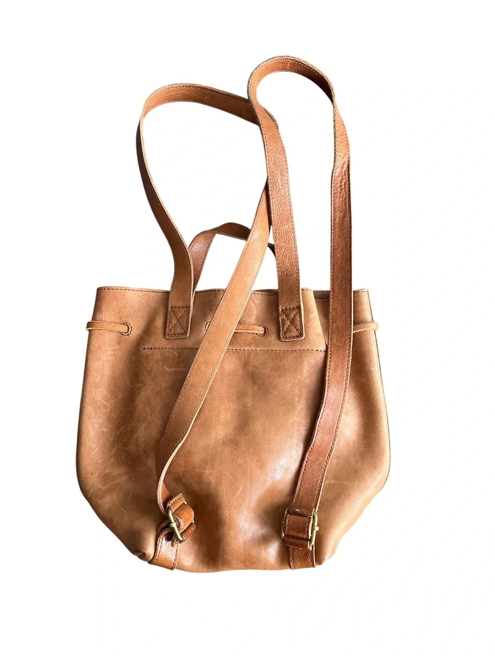 Madewell Leather The Somerset Mini Backpack in English Saddle